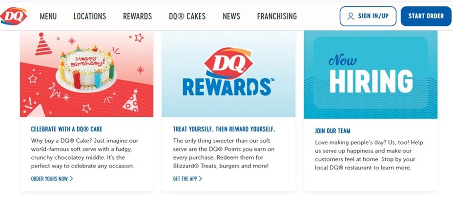 Dairy Queen Application
